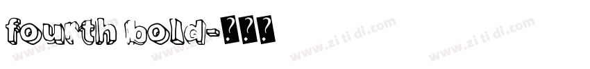 fourth bold字体转换